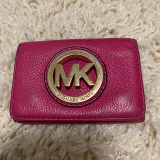 マイケルコース(Michael Kors)のマイケルコース　カードケース　ピンク(名刺入れ/定期入れ)