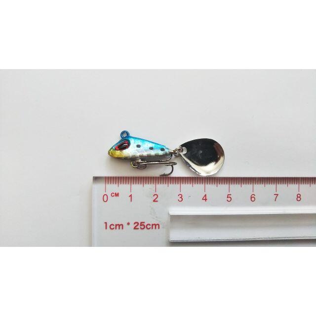 小型サイズ　スピンテールジグ　9g　小物釣り　メッキ　カマス　ジグスピナー スポーツ/アウトドアのフィッシング(ルアー用品)の商品写真