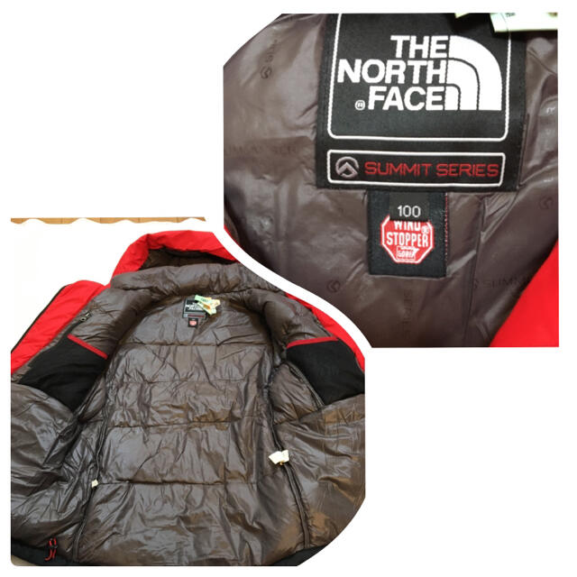 THE NORTH FACE(ザノースフェイス)のL クリーニング済　ヒマラヤンパーカー　ノースフェイス　ブラック　レッド メンズのジャケット/アウター(ダウンジャケット)の商品写真