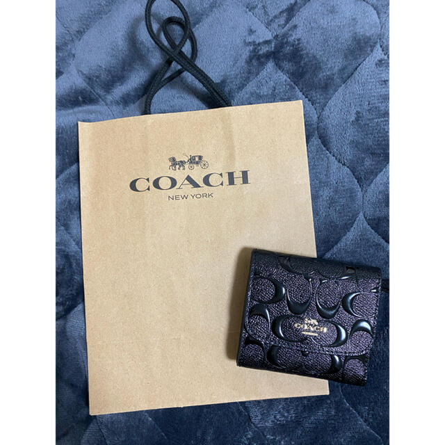 coach ジクネチャー　三つ折り財布