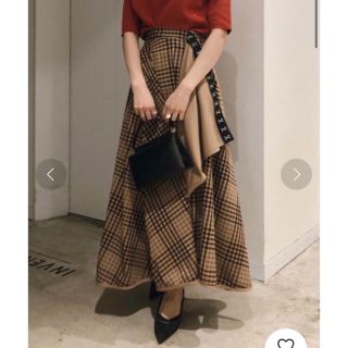 アメリヴィンテージ(Ameri VINTAGE)のアメリヴィンテージ♡RAFFLE FLARE CHECK SKIRT(ひざ丈スカート)