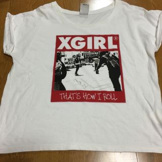 エックスガール(X-girl)のX-girl ゆるT 白 used(Tシャツ(半袖/袖なし))