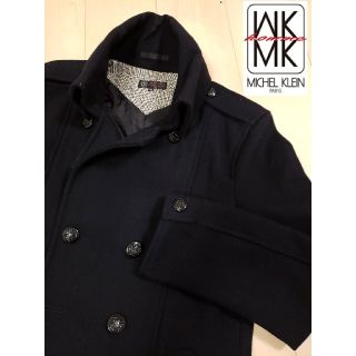 ミッシェルクラン(MICHEL KLEIN)の定価2万超【ミッシェルクラン MK】ピーコート Pコート ジャケット チェック柄(ピーコート)