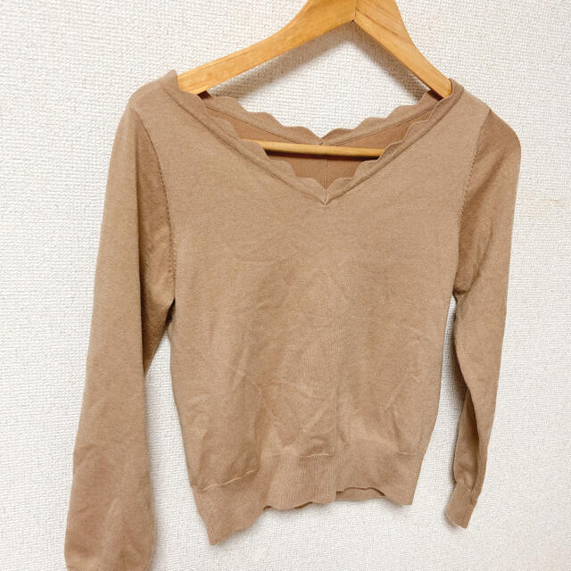 LAISSE PASSE(レッセパッセ)の【レッセパッセ】ミルクティーカラー♡2wayトップス　 レディースのトップス(カットソー(長袖/七分))の商品写真