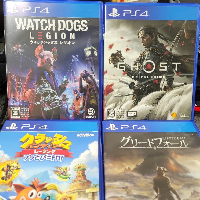 PS4ゲームソフト4本セット！とてもお買い得です！