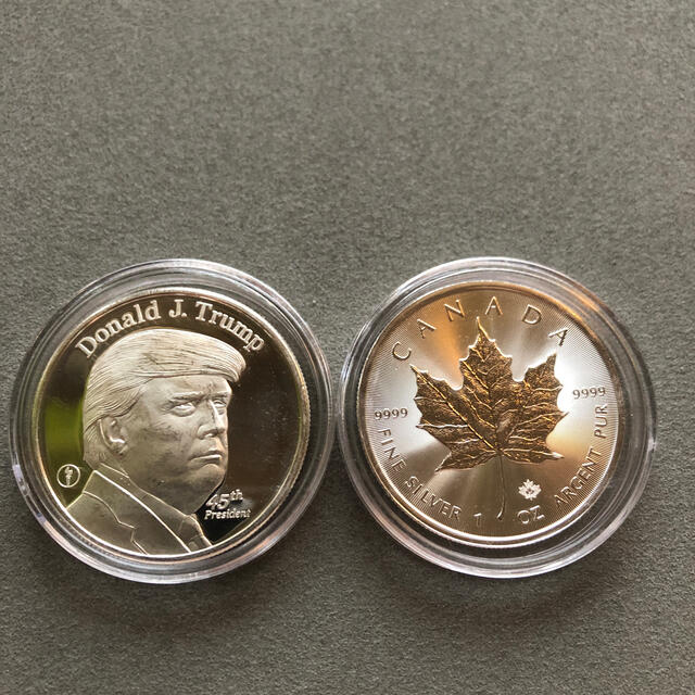 ドナルドトランプ大統領銀貨No.3 エンタメ/ホビーの美術品/アンティーク(貨幣)の商品写真