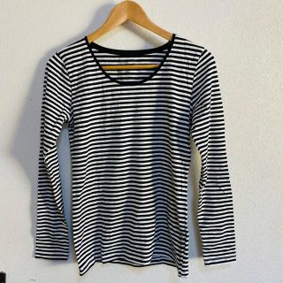 ジーユー(GU)のGU ボーダー カットソー 長袖 ロンT(Tシャツ(長袖/七分))