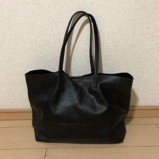 ナノユニバース 極上オールレザートートバッグ /ブラック 肩掛け鞄