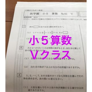 小５算数復習テストＶクラス(語学/参考書)