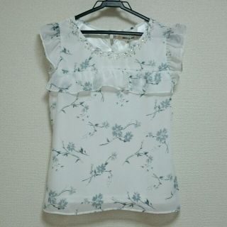 ミッシュマッシュ(MISCH MASCH)のミッシュマッシュ 花柄フリルブラウス(シャツ/ブラウス(半袖/袖なし))