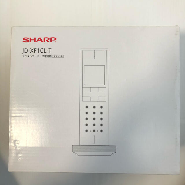 SHARP(シャープ)のSHARP JD-XF1CL-T 子機一台タイプ　ブラウン スマホ/家電/カメラの生活家電(その他)の商品写真