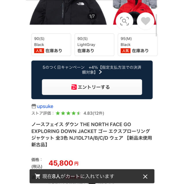 【新品特価】THE NORTH FACE ダウンジャケット 3