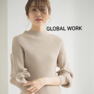 グローバルワーク(GLOBAL WORK)のグローバルワーク　メルティーリブアミボトルプルオーバー(ニット/セーター)