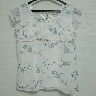 ミッシュマッシュ(MISCH MASCH)のミッシュマッシュ 花柄フリルブラウス(シャツ/ブラウス(半袖/袖なし))