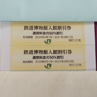 ジェイアール(JR)の鉄道博物館入館割引券　2枚(美術館/博物館)
