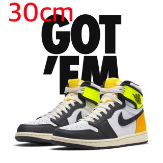 ナイキ(NIKE)の30cm air jordan 1 volt gold イエロー(スニーカー)