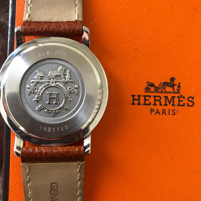 エルメス HERMES CL5.710 クリッパー パワーリザーブ 自動巻き メンズ _756865