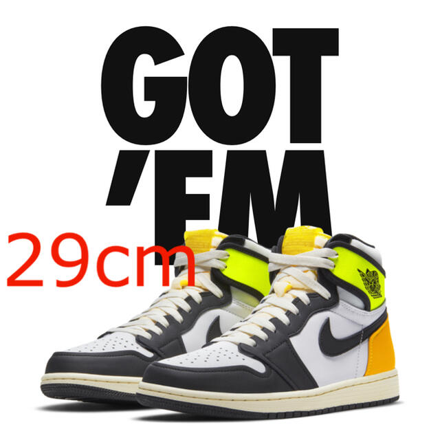 NIKE AIR JORDAN1 volt gold 29cmメンズ