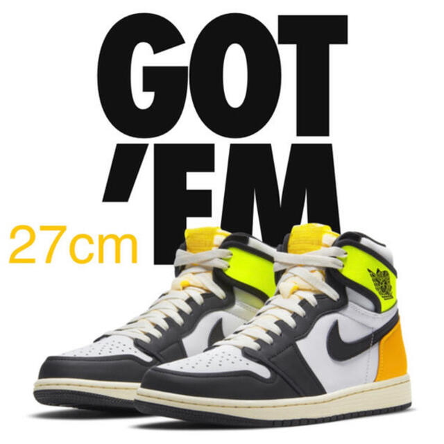 NIKE AIR JORDAN 1 HIGH OG "VOLT GOLD" 27