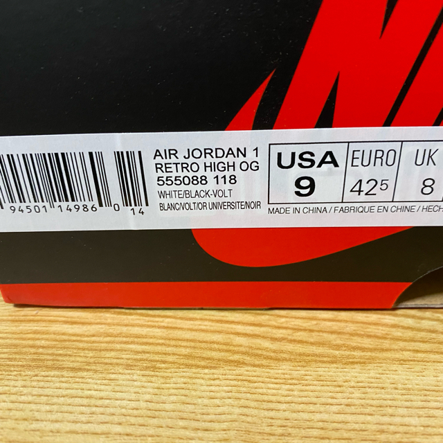 NIKE(ナイキ)の値引き中　NIKE AIR JORDAN 1　エアジョーダン1 ハイ OG メンズの靴/シューズ(スニーカー)の商品写真