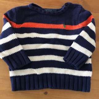 ポロラルフローレン(POLO RALPH LAUREN)の美品♡ラルフローレン　キッズ　ニット　トップス　80センチ(ニット/セーター)