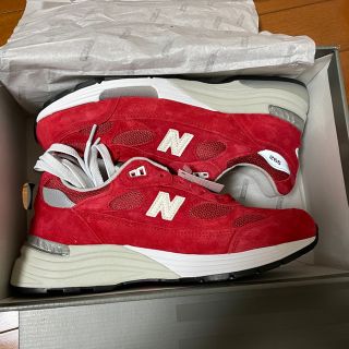 ニューバランス(New Balance)のKith Newbalance M992 KITHMAS RED 26.5(スニーカー)