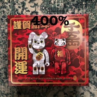 メディコムトイ(MEDICOM TOY)の400%セット BE@RBRICK DARUMA BAPE 招き猫 達磨(その他)