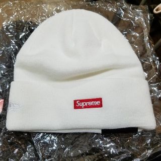 シュプリーム(Supreme)のSupreme New Era Box Logo Beanie White(ニット帽/ビーニー)