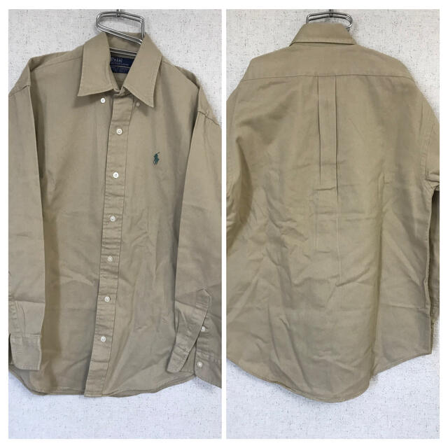 POLO RALPH LAUREN(ポロラルフローレン)の美品　レディース 90s Ralph Lauren ワンポイント シャツ　L レディースのトップス(シャツ/ブラウス(長袖/七分))の商品写真