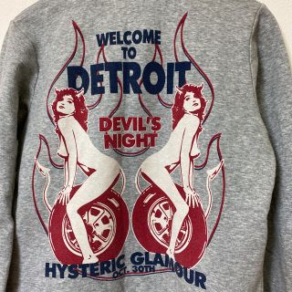 ヒステリックグラマー(HYSTERIC GLAMOUR)のヒステリックグラマー ジップスエット デビルナイト レディース 【美品】(トレーナー/スウェット)