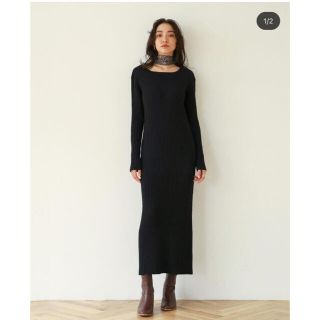 searoomlynnシールームリン RIBニット2wayヘンリーワンピース新品