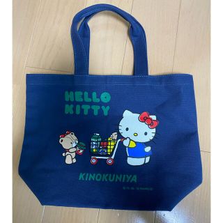 ハローキティ(ハローキティ)のKINOKUNIYA  紀伊國屋 エコバッグ　Hello kitty ネイビー(エコバッグ)