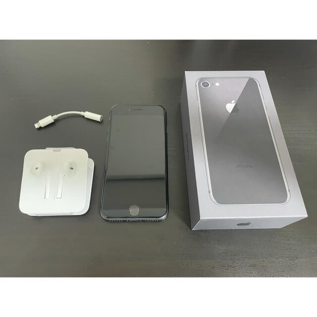 スマートフォン/携帯電話最終値下げ　iPhone 8 Space Gray 64 GB SIMフリー