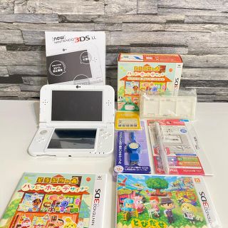 ニンテンドウ(任天堂)の美品　New  任天堂　3DS  LL  どうぶつの森　2本　その他　セット(携帯用ゲーム機本体)