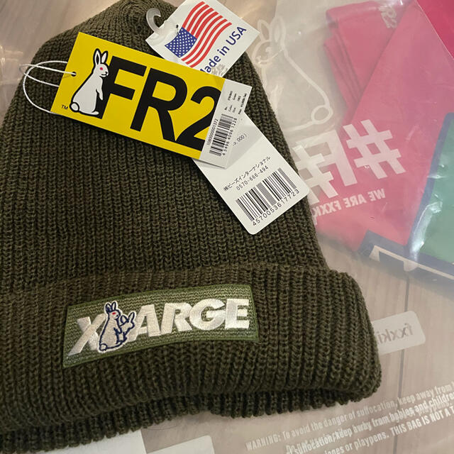 XLARGE(エクストララージ)のFR2　XLARGE　コラボ　ニットキャップ メンズの帽子(キャップ)の商品写真