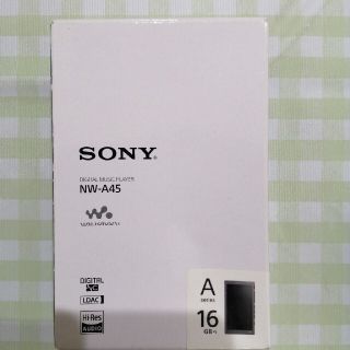 ウォークマン(WALKMAN)のSONY WALKMAN NWA45　グレイッシュブラック(ポータブルプレーヤー)