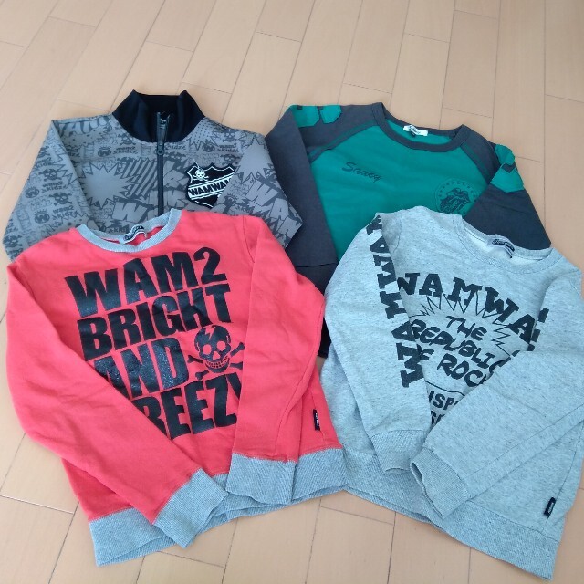 WAMWAM(ワムワム)のワムワムwamwam 140 セット トレーナー  saucy 秋冬 キッズ/ベビー/マタニティのキッズ服男の子用(90cm~)(Tシャツ/カットソー)の商品写真