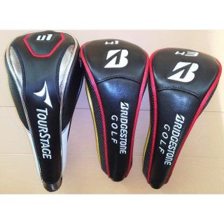 ブリヂストン(BRIDGESTONE)の【美品】BRIDGESTONEGOLFヘッドカバー3点セット(その他)