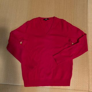 ユニクロ(UNIQLO)のユニクロVネックカシミアセーターM(ニット/セーター)