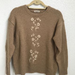 サマンサモスモス(SM2)の【SM2】花柄刺繍毛混ニット(ニット/セーター)