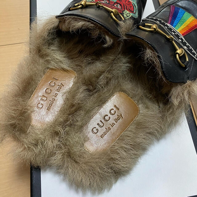 Gucci(グッチ)のGUCCI プリンスタウン　ファースリッパ メンズの靴/シューズ(サンダル)の商品写真