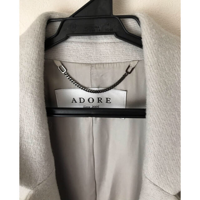 ADORE(アドーア)のADORE ♡ライトグレー 柔らか 軽い コート レディースのジャケット/アウター(ピーコート)の商品写真