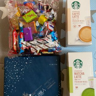 スターバックスコーヒー(Starbucks Coffee)の新品未開封　チョコ&コーヒーセット　スターバックス　白い恋人　ゴディバ高級チョコ(菓子/デザート)