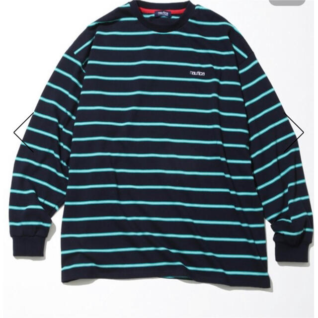 nautica  MULTI BORDER LONG SLEEVE TEE