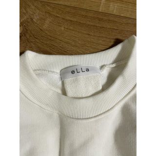 大人気完売eLLa♡long cuffs flare sweat WHITE