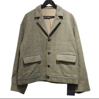 サンシー(SUNSEA)のURU 19AW WOOL CHECK SHORT JACKET(ブルゾン)