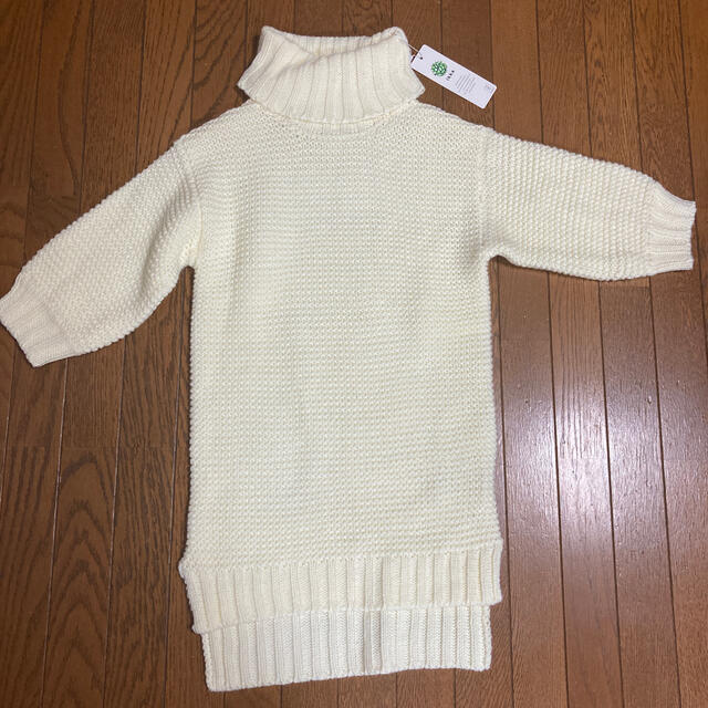 ikka(イッカ)のikka オフタートルニット　120cm キッズ/ベビー/マタニティのキッズ服女の子用(90cm~)(ワンピース)の商品写真