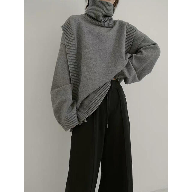 SUNSEA(サンシー)の[入荷済み] turtleneck layered knit#No.19G メンズのトップス(ニット/セーター)の商品写真