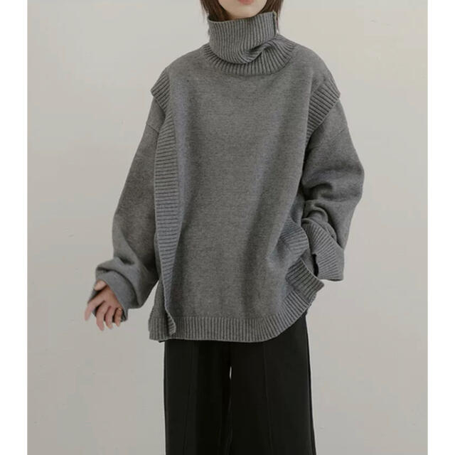 [入荷済み] turtleneck layered knit#No.19G 3