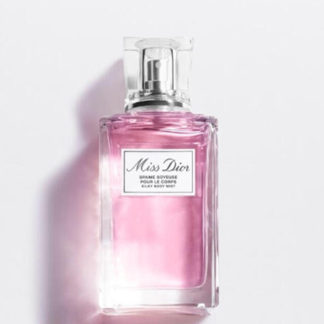 Christian Dior(クリスチャンディオール)のミスディオールシルキーボディーミスト　100ml コスメ/美容のボディケア(ボディローション/ミルク)の商品写真